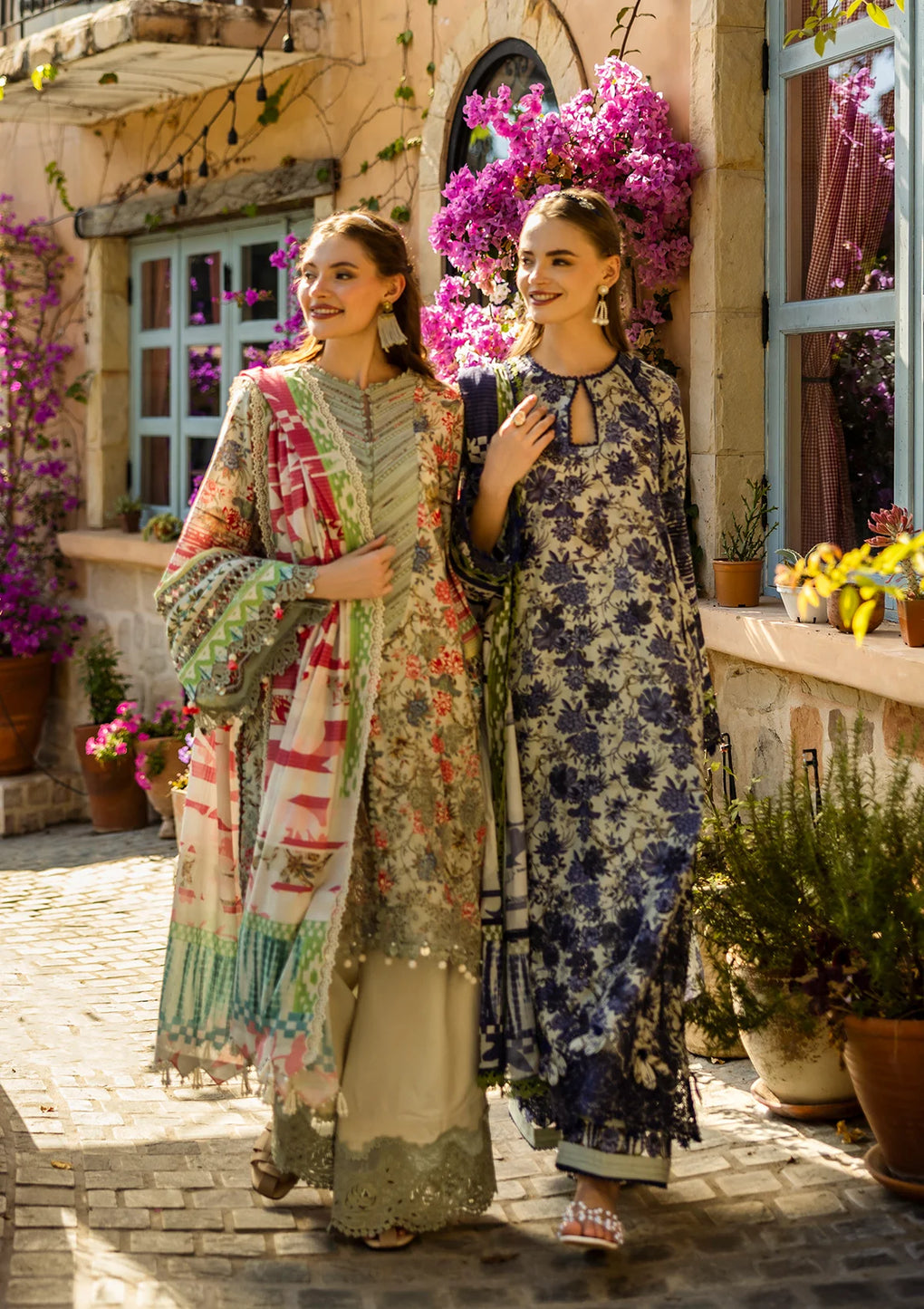 Charming front images of Digital Printed & Chikankari Lawn Dresses.