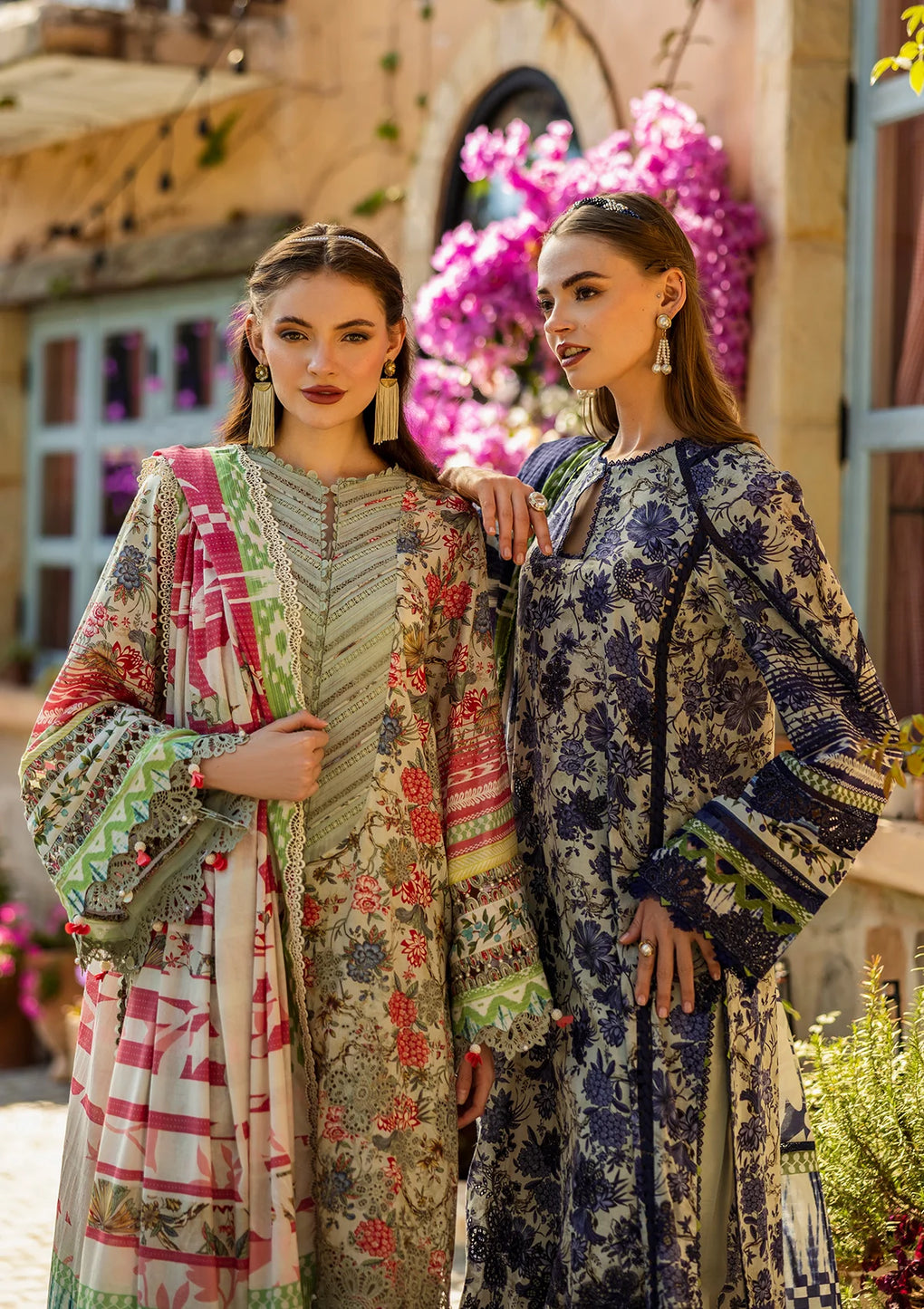 Charming front images of Digital Printed & Chikankari Lawn Dresses.