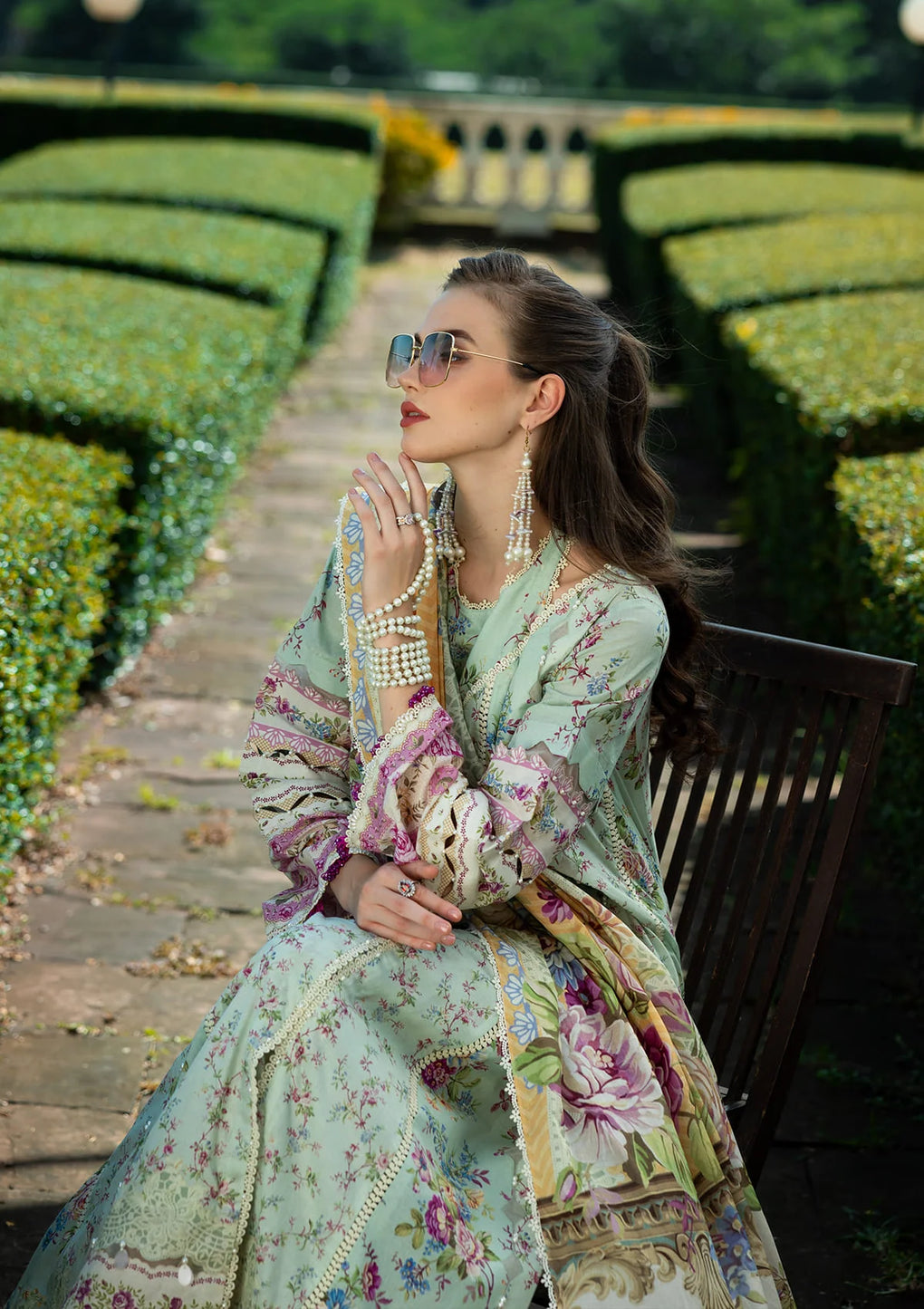 Radiant Lawn Sleeves and lawn shirt from ELAF PRINTS COLLECTION 2025