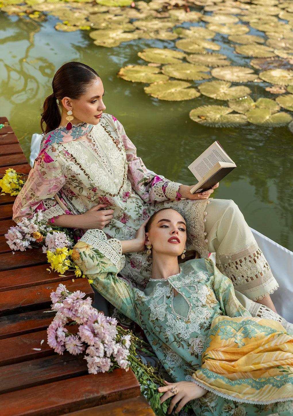 Lawn dresses with beautiful prints and delicate embroidery