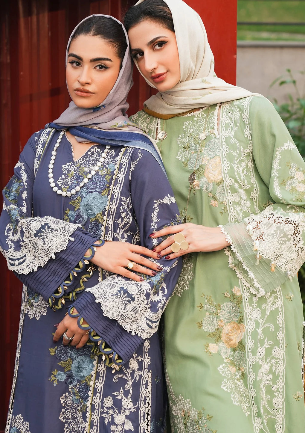 Amazing dresses from Elaf Winter Pashmina Shawl Collection 2024