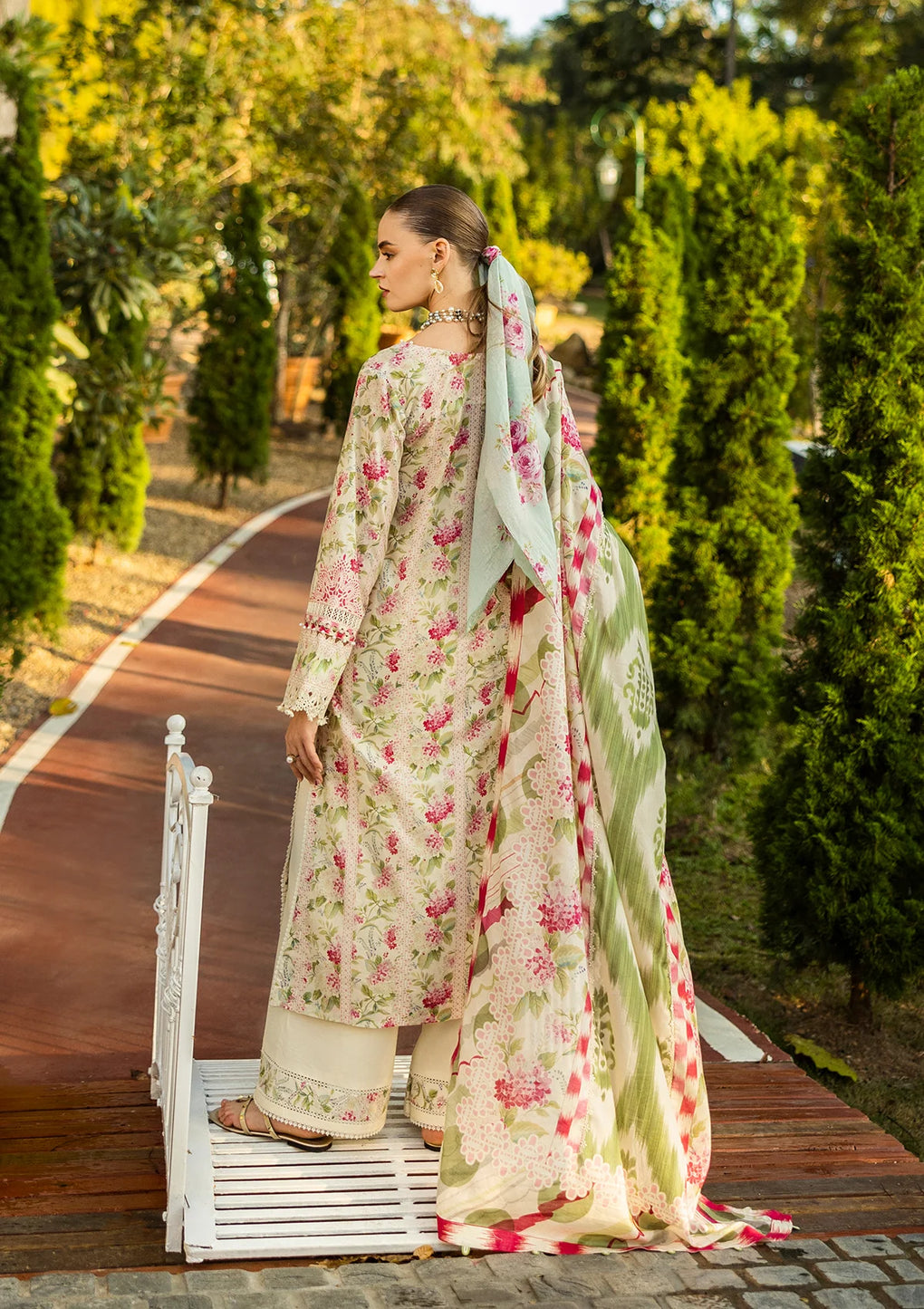 Beautifully designed Digital Printed Voil Dupatta.