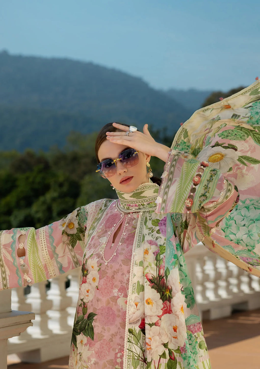 Radiant Lawn Sleeves and lawn shirt from ELAF PRINTS COLLECTION 2025