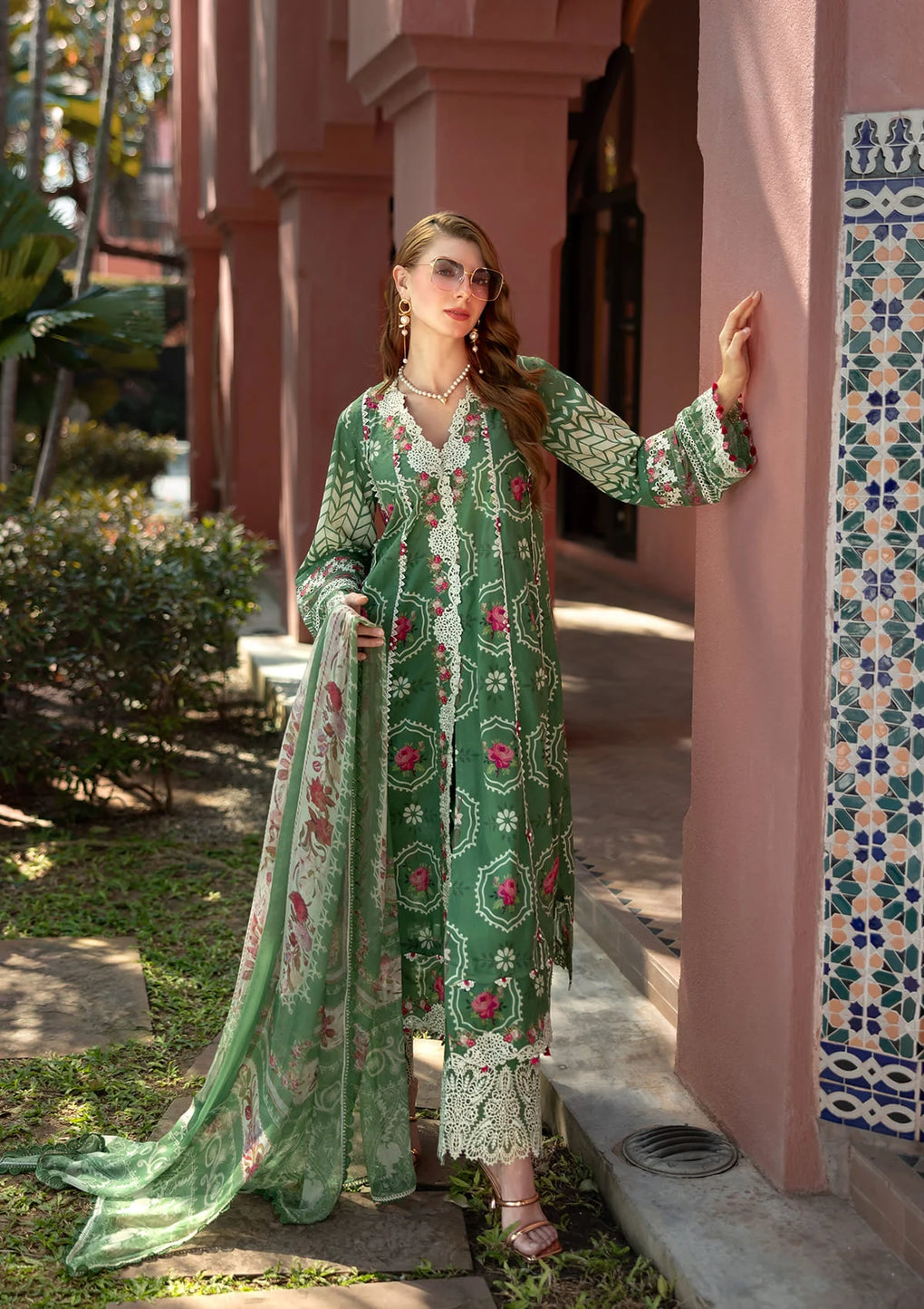 EDEN Digital Printed Lawn and Digital Printed Chiffon Dupatta from ELAF SIGNATURE COLLECTION 2025.