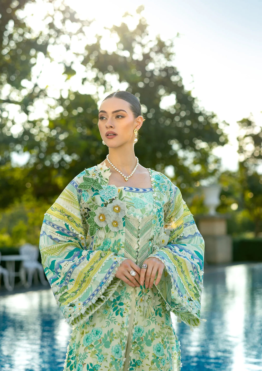 Radiant Lawn Sleeves and lawn shirt from ELAF PRINTS COLLECTION 2025