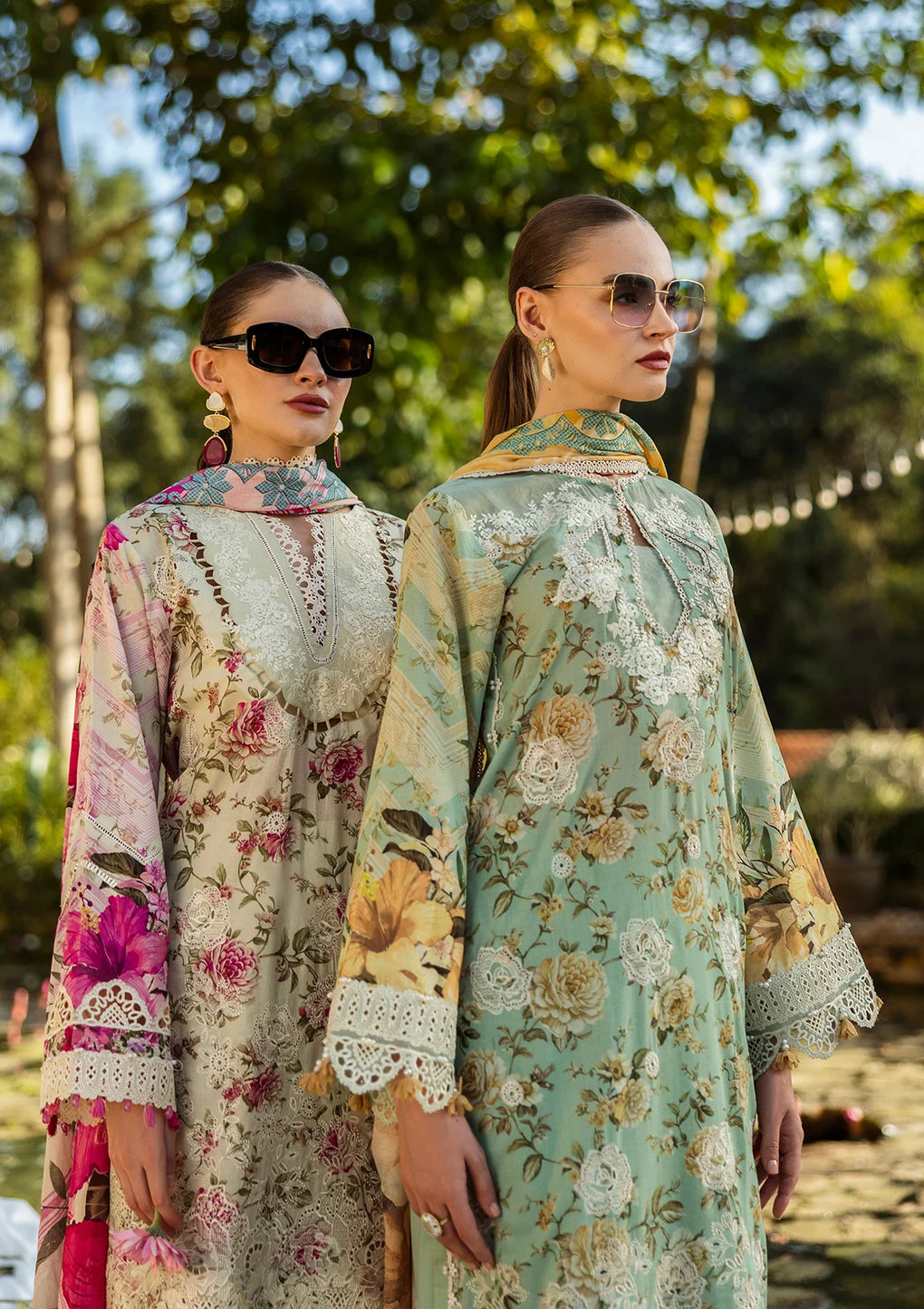 Alluring front sides of stunning Lawn Dresses.