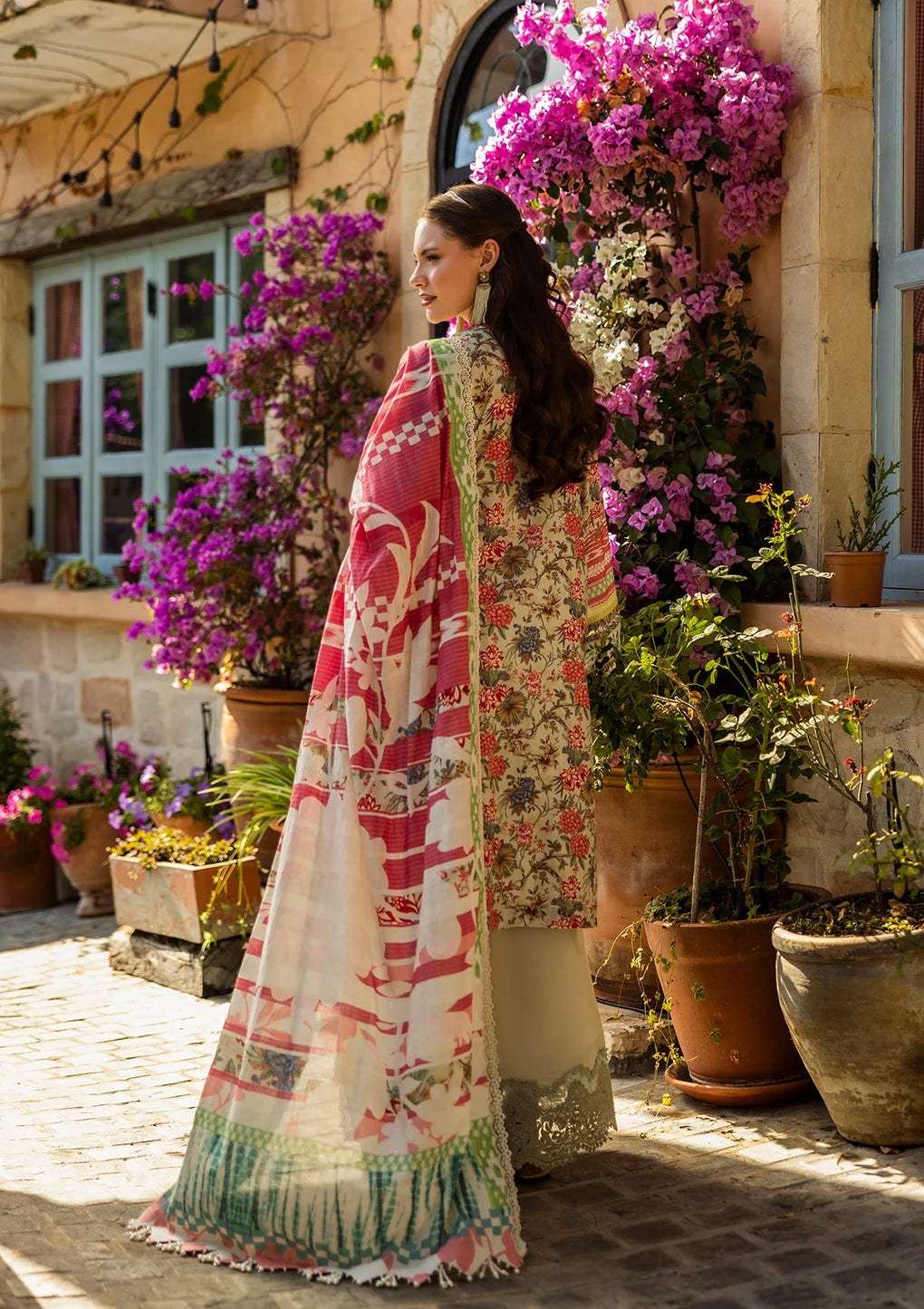 Beautifully designed Digital Printed Voil Dupatta.